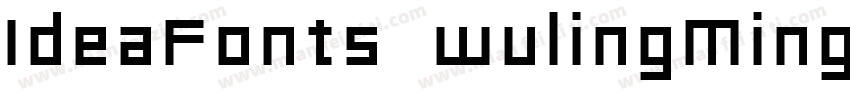 IdeaFonts wulingMingKeBen字体转换
